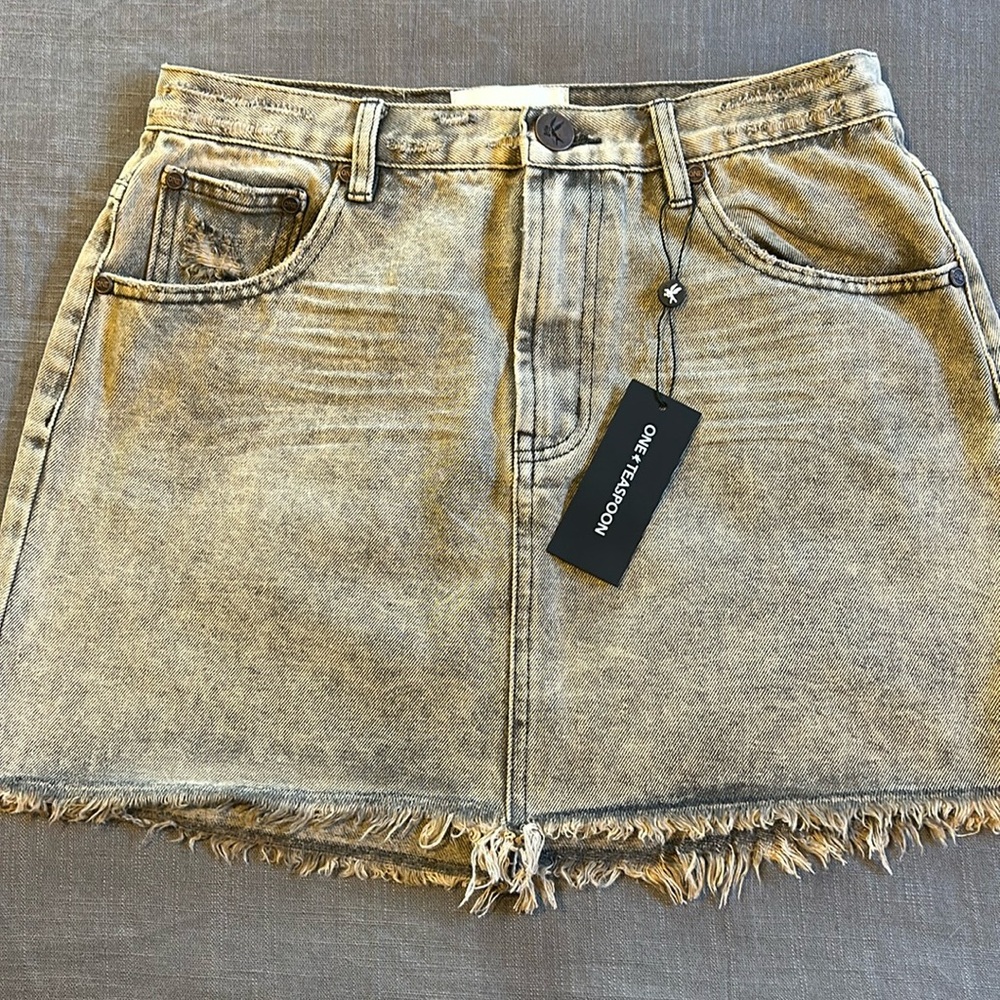 One Teaspoon Rust Miniskirt